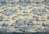 Waverly Imagery Sky Blue Watercolor Toile Fabric