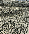 Waverly High Note Ink Black Linen Fabric