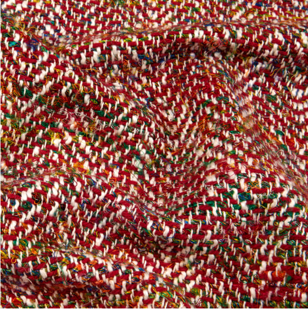 Red Micro Jacquard Fabric 96868 – Fabrics4Fashion