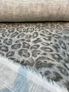 Javan leopard Heather Grey Covington Fabric