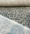 Javan leopard Heather Grey Covington Fabric