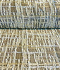 Cubism Square Double width 108 inches Gold Jacquard Fabric By the yard