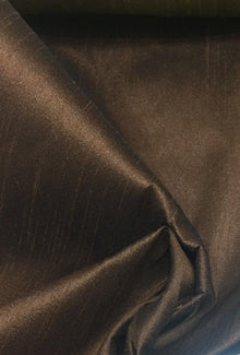  Brown Shantung Faux Silk Polyester Drapery Fabric by the yard