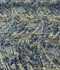 Waverly Fossil Finds Paisley Lapis Blue Fabric