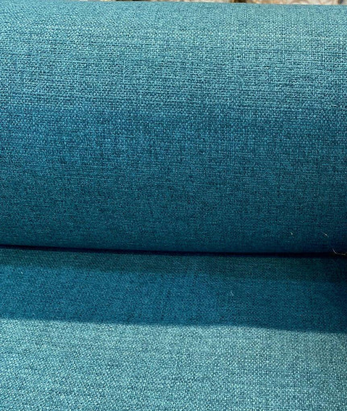 Upholstery Interweave Teal Turquoise Chenille Fabric By The Yard