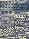 P Kaufmann Blue Lapis Bamako Stripe Chenille Fabric By The Yard