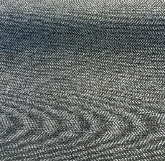 Native Herringbone Flannel Gray Backed Chenille Upholstery Fabric by the yard