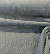 Native Herringbone Gray Slate Backed Chenille Upholstery Fabric by the yard