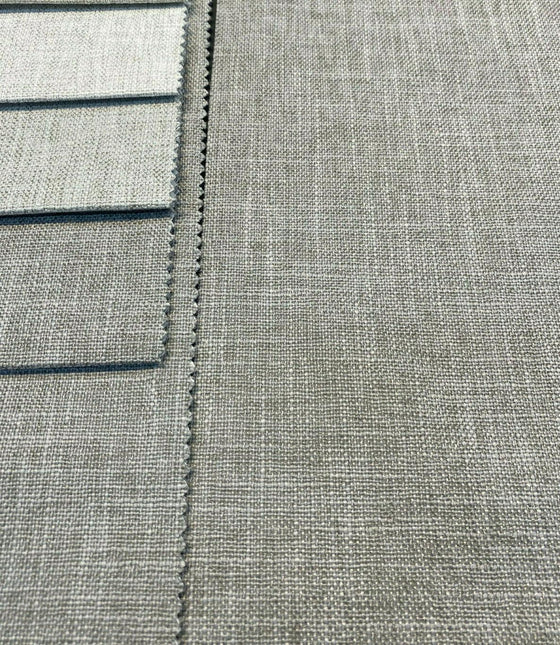 Motion Linen Blackout Gray Stone Fabric 