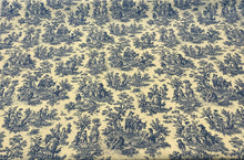  Waverly Toile Blue Charmed Rustic Life Fabric by the yard