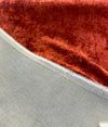 Newbury Velveteen Red Ruby Backed Drapery Upholstery Fabric by the yard