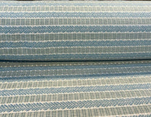  Waverly Upholstery Admiral Stripe Spa Blue Herringbone Fabric By the Yard
