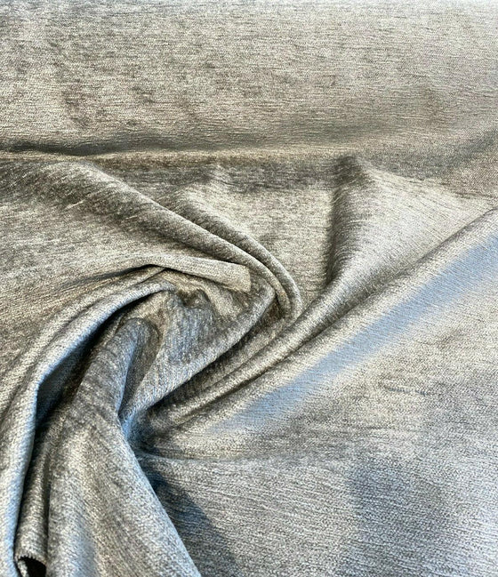 Soft Cuddle Chenille Metal Upholstery Fabric By The Yard