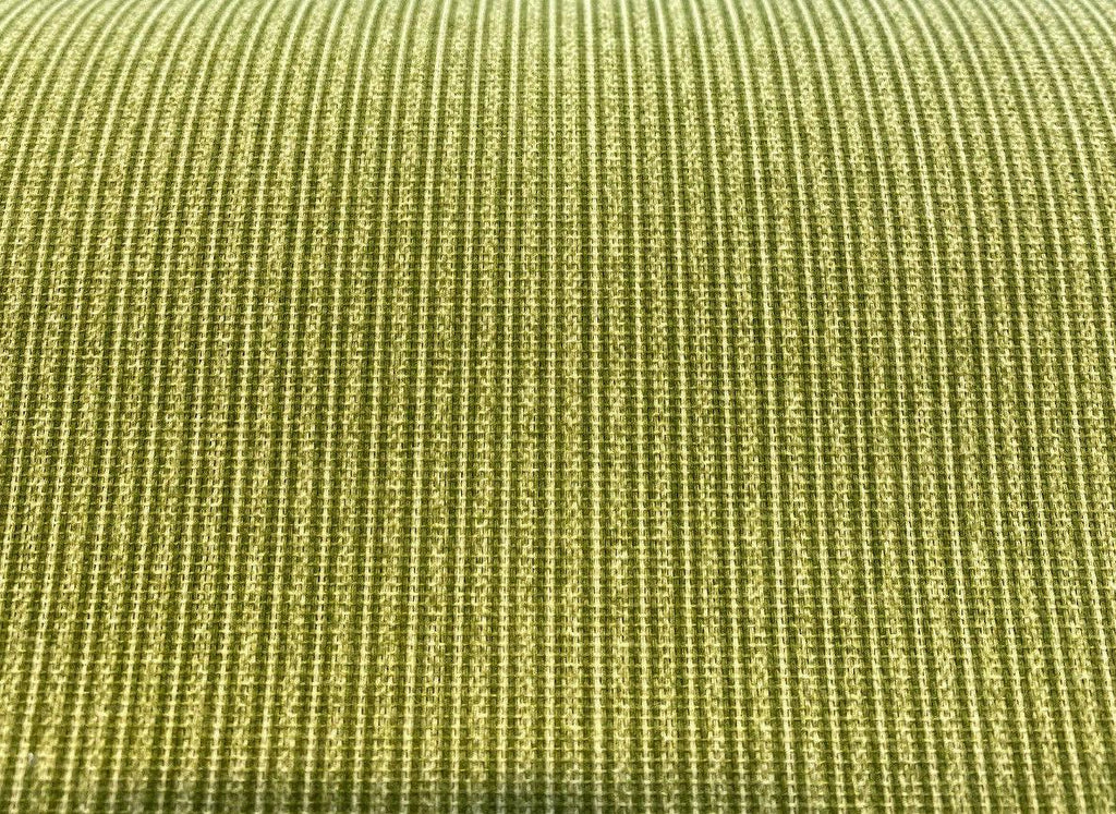 Green Home Essentials Fiera & Apple 45" Cotton Canvas Stripe Fabric by the yard