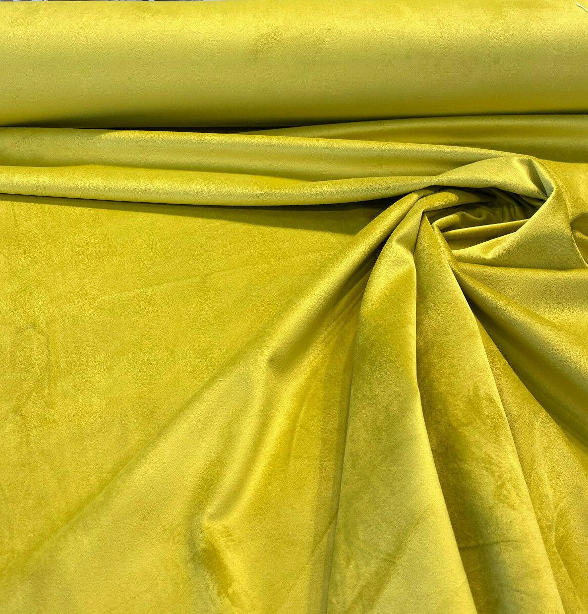 Gold Velvet Upholstery and Drapery Fabric by Decorative Fabrics Direct
