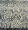 Damask Jaclyn Silver Chenille Upholstery Sofa fabric by the yard