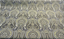  Damask Jaclyn Silver Chenille Upholstery Sofa fabric by the yard
