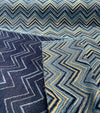 Robert Allen Blue Indigo Aladdin Chevron Chenille Upholstery Fabric by the yard