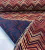 Robert Allen Red Ruby Aladdin Chevron Chenille Upholstery Fabric 