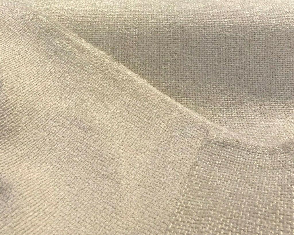 Soft Tweed Mont Clair White Cloud Chenille Upholstery Fabric 