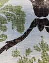 Green Damask Linen Lyra Teflon Drapery Upholstery Fabric 