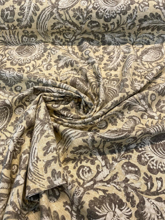 Waverly Tucker Resist Desert Bird Linen Blend Fabric 