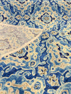 Outdoor Stamped Damask Blue Sea PKL Studio Fabric 