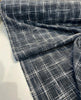 P Kaufmann Hampton Plaid Woven Navy Domino Chenille Upholstery Fabric