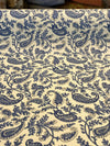 Waverly Blue Paisley Porcelain Drapery Upholstery Fabric 