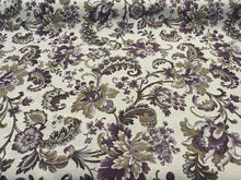  Swavelle Purple Floral Damask Masterpiece Chenille Upholstery Fabric