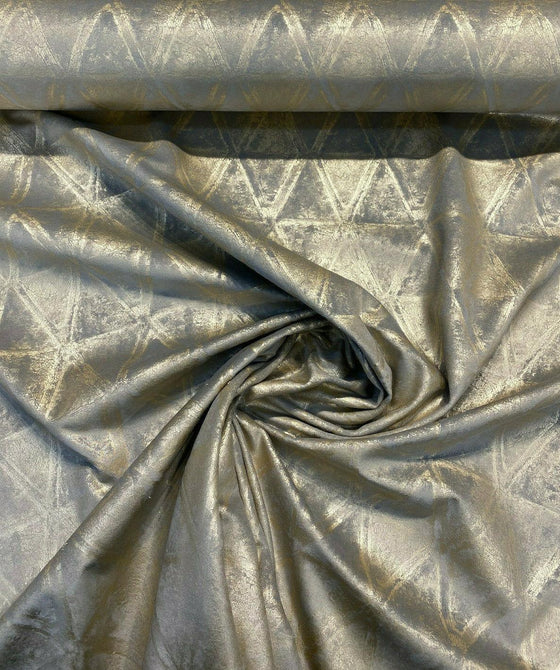 Waverly Weather Pattern Gold Leaf Gold Foil Knit Upholstery Fabric
