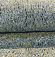  Fabricut Hampton Blue Green Marine Tweed Upholstery Fabric