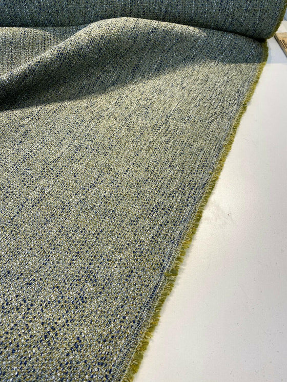 Fabricut Hampton Blue Green Marine Tweed Upholstery Fabric