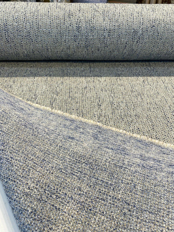 Fabricut Hampton Blue Capri Tweed Upholstery Fabric 