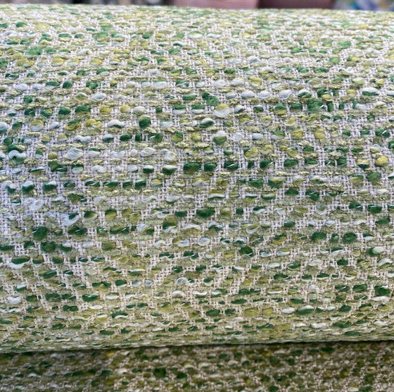 Green Agave Diamond Woven Tweed Chenille Upholstery Barrow Fabric