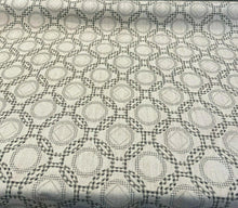  Fabricut Check Around Graphite Linen Drapery Upholstery Fabric 