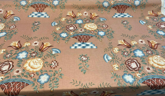 American Folk Art P Kaufmann Floral Vingate Cotton Fabric 
