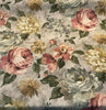 Alexa Flora Vintage Pink Gray Drapery Upholstery Vilber Fabric