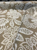 Robert Allen Upholstery Floral Mettaline Pumice Chenille Fabric
