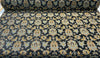 Barrow Damask Midnight Teal Chenille Upholstery Fabric 
