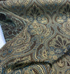 Breslin Victorian Damask Chenille Upholstery Chocolate Fabric 