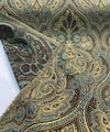 Breslin Victorian Damask Chenille Upholstery Chocolate Fabric 
