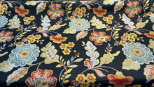  Onyx Jacquard Swavelle Floral Wonder Brocade 62 inch Fabric
