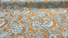  Swavelle Paisley Life Burnt Orange Chenille Upholstery Fabric 