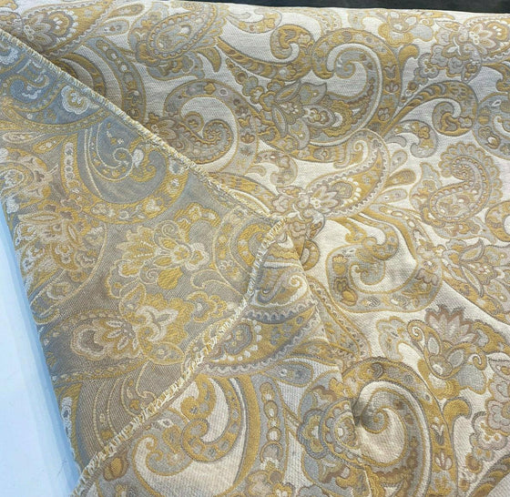 Barrow Reverly Porcelain Beige Paisley Chenille M9114 Fabric 