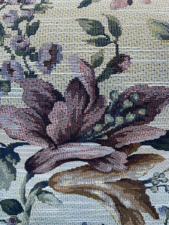 Riverside Garden Floral Tapestry Upholstery Fabric By The Yard