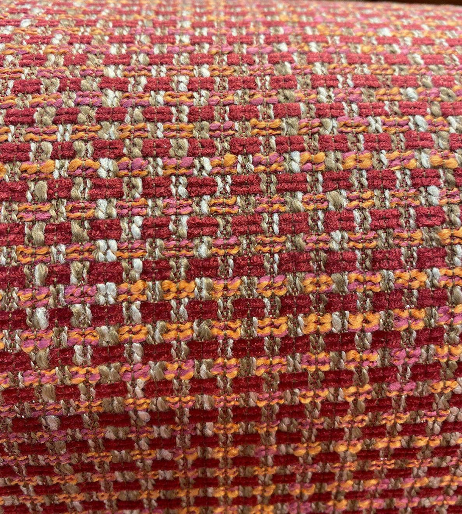 Swavelle Tweed Wipeout Tulip Pink Chenille Upholstery Fabric