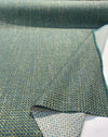 Swavelle Tweed Wipeout Teal Green Chenille Upholstery Fabric 