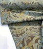 Lisbon Green Teal To And Fro Paisley Upholstery Barrow Fabric