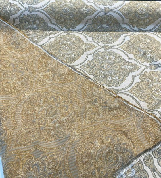 Artifact Pearl Beige M8982 Barrow Jacquard Brocade Fabric 